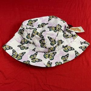 Butterfly Purple Tie Dye Spencer's Bucket Hat One Size NWT
